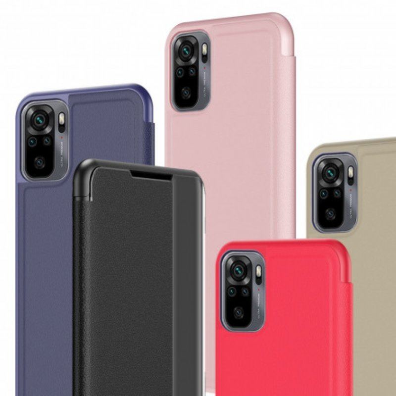 Etui Na Telefon do Xiaomi Redmi Note 10 / 10S Wysokiej Jakości Sztuczna Skóra