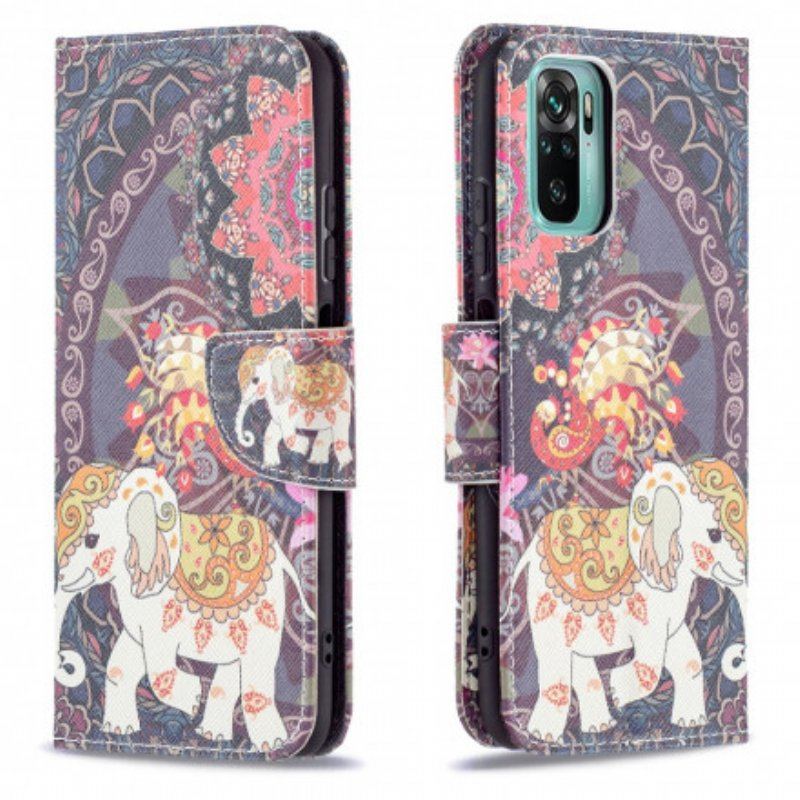 Etui Na Telefon Pokrowce do Xiaomi Redmi Note 10 / 10S Słonie Indyjskie