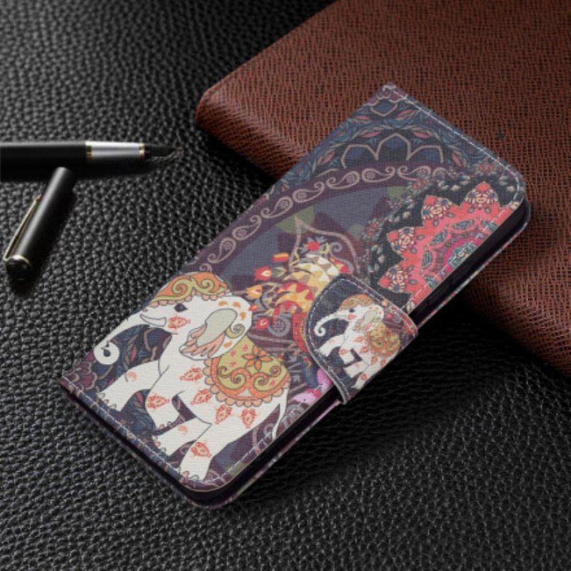 Etui Na Telefon Pokrowce do Xiaomi Redmi Note 10 / 10S Słonie Indyjskie