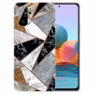 Futerały do Xiaomi Redmi Note 10 / 10S Marmur O Intensywnej Geometrii