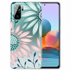 Futerały do Xiaomi Redmi Note 10 / 10S Przejrzysty Jeden Kwiat