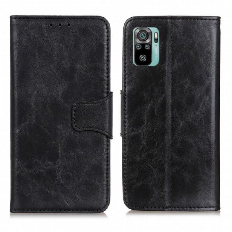 Skórzany Futerał do Xiaomi Redmi Note 10 / 10S Etui Folio Klapa Magnetyczna