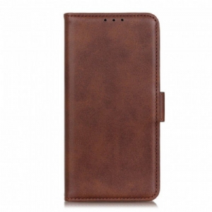 Skórzany Futerał do Xiaomi Redmi Note 10 / 10S Etui Folio Podwójna Klapa