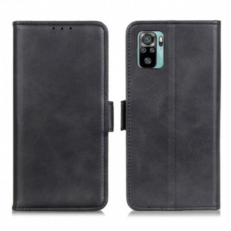 Skórzany Futerał do Xiaomi Redmi Note 10 / 10S Etui Folio Podwójna Klapa