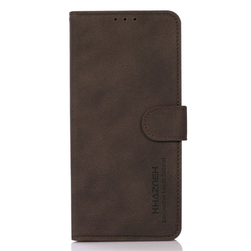 Etui Folio Motorola Edge 50 Ultra Efekt Zamszu Khazneh Etui Ochronne