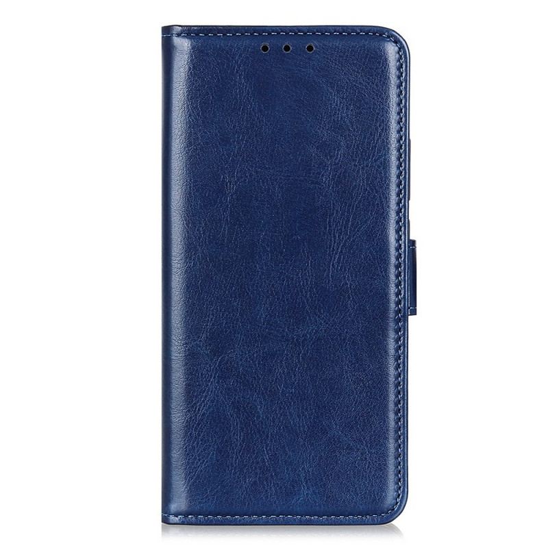 Etui Folio Motorola Edge 50 Ultra Imitacja Skóry Lakierowanej Etui Ochronne