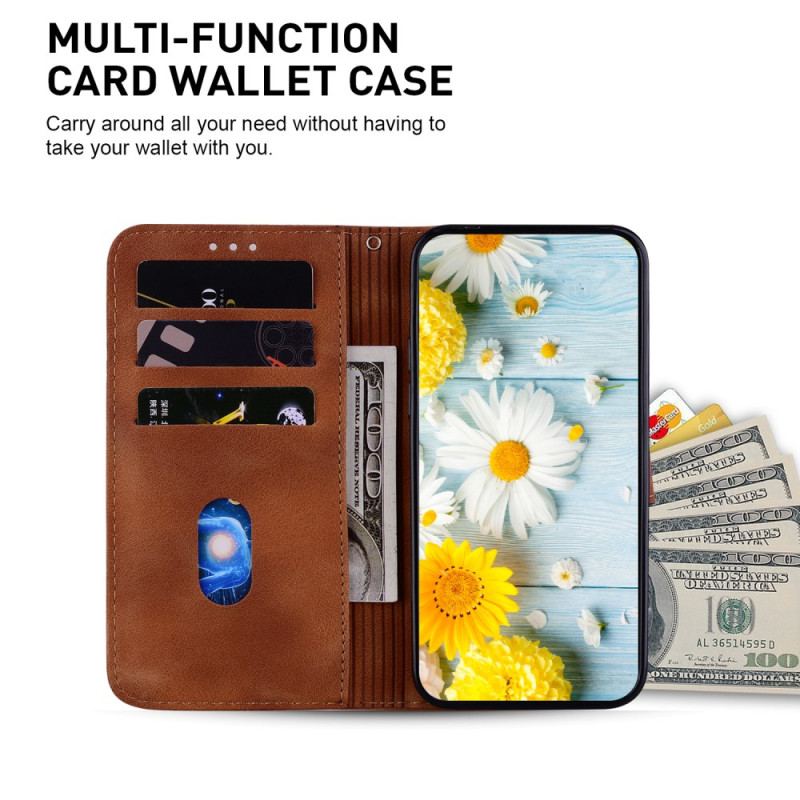 Etui Folio Motorola Edge 50 Ultra Kwiatowy Pasek