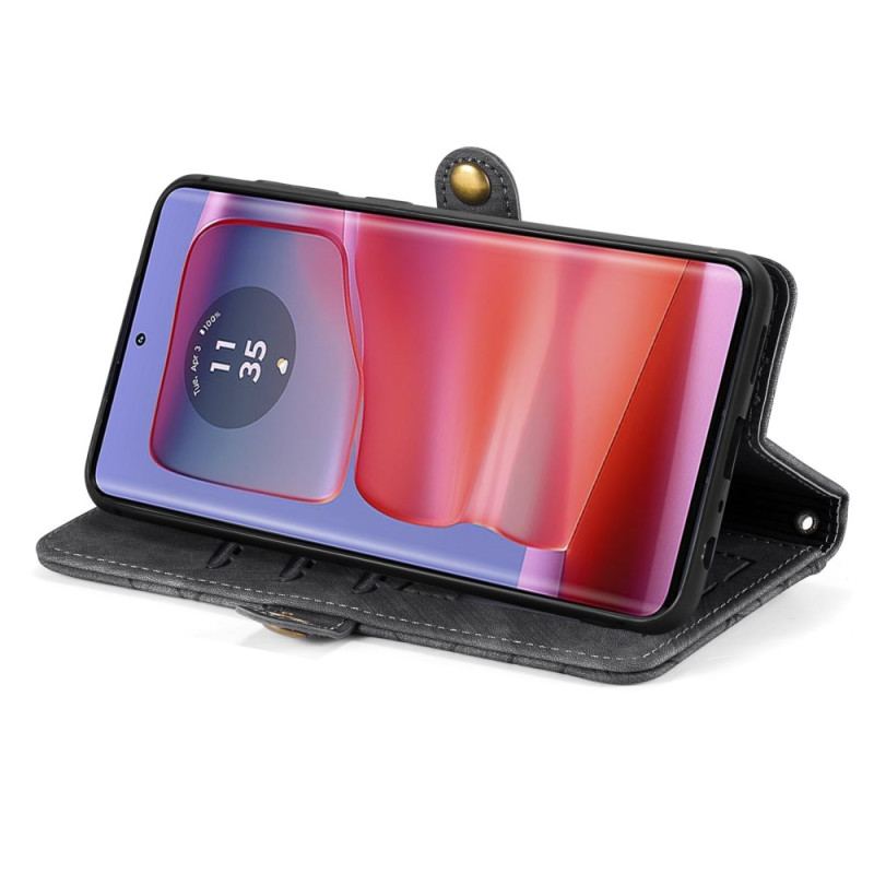 Etui Folio Motorola Edge 50 Ultra Portfel Zapinany Na Zamek Etui Ochronne