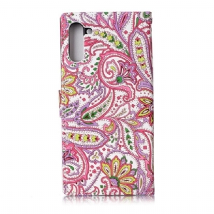 Etui Folio do Samsung Galaxy Note 10 Paisley_kwiaty