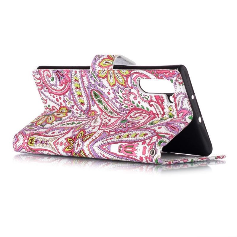 Etui Folio do Samsung Galaxy Note 10 Paisley_kwiaty