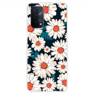 Etui do Oppo A74 5G / A54 5G Biznes Stokrotki