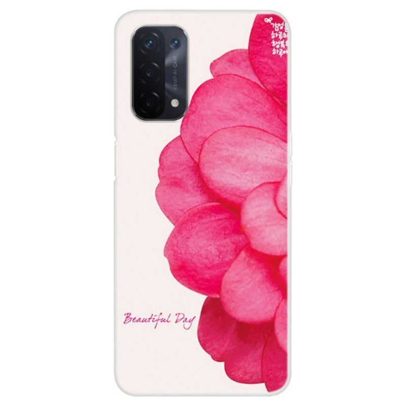 Etui do Oppo A74 5G / A54 5G Classic Piękny Kwiat Na Dzień