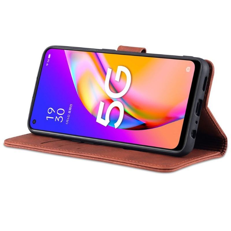 Etui do Oppo A74 5G / A54 5G Etui Folio Azns Posiadacz Karty