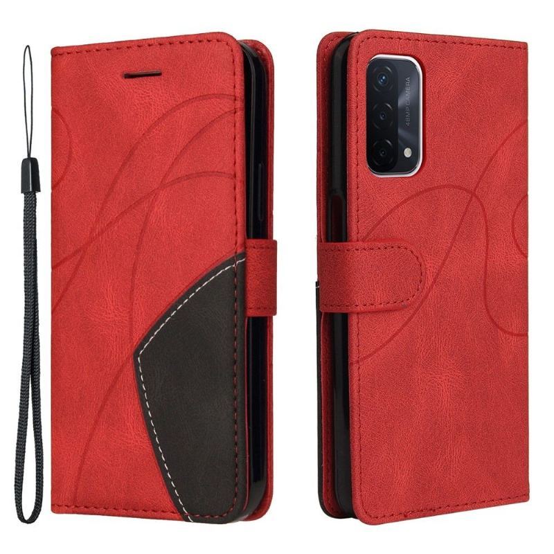 Etui Folio do Oppo A74 5G / A54 5G Bicolor Artystyczny