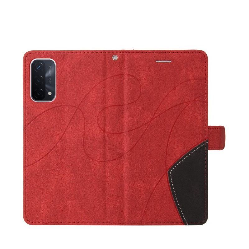 Etui Folio do Oppo A74 5G / A54 5G Bicolor Artystyczny