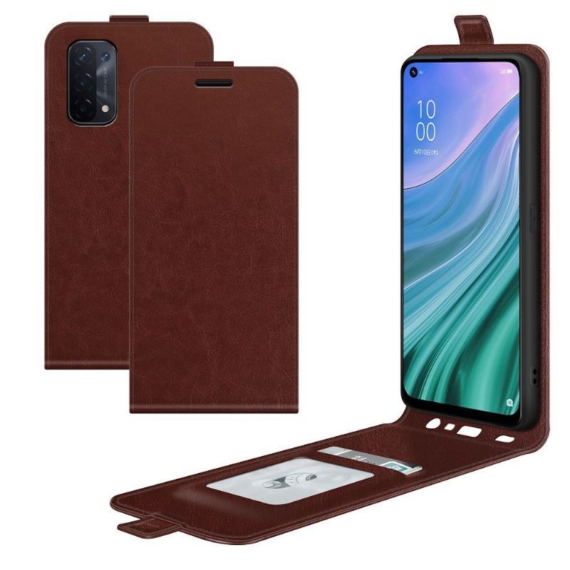 Etui Folio do Oppo A74 5G / A54 5G Classic Skórzany Futerał Ze Sztucznej Skóry W Pionie