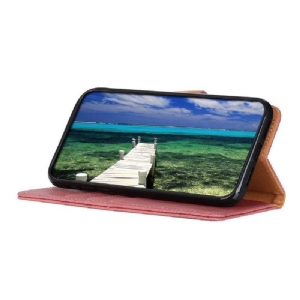 Etui Folio do Oppo A74 5G / A54 5G Khazneh Etui Na Karty Z Efektem Skóry