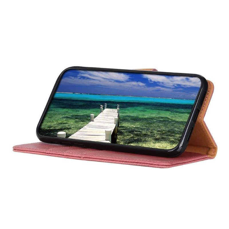 Etui Folio do Oppo A74 5G / A54 5G Khazneh Etui Na Karty Z Efektem Skóry