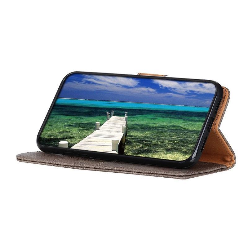 Etui Folio do Oppo A74 5G / A54 5G Khazneh Etui Na Karty Z Efektem Skóry