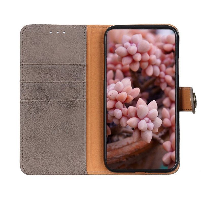 Etui Folio do Oppo A74 5G / A54 5G Khazneh Etui Na Karty Z Efektem Skóry