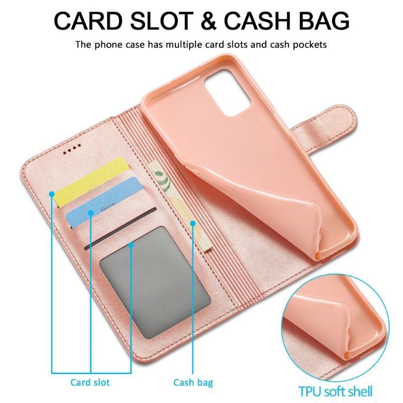 Etui Folio do Oppo A74 5G / A54 5G Lc.imeeke Efekt Skóry