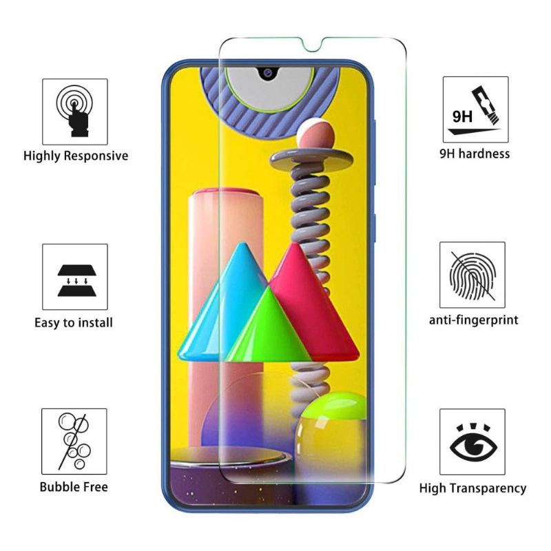 Etui do Samsung Galaxy M31 Biznes + Folia Ochronna Ze Szkła Hartowanego