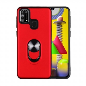 Etui do Samsung Galaxy M31 Biznes Matte Effect Ze Wsparciem Z Tyłu