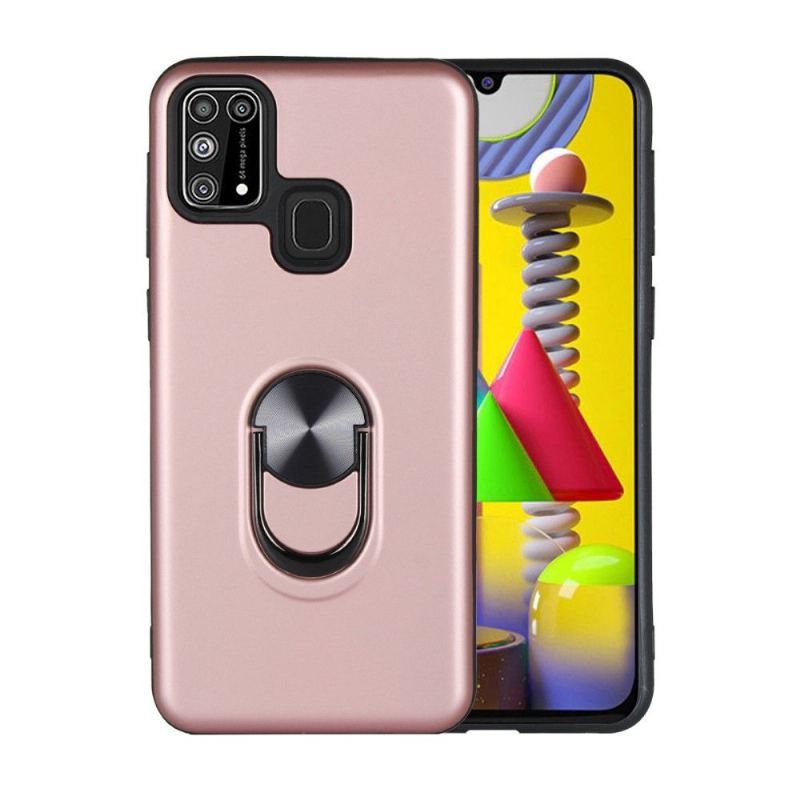 Etui do Samsung Galaxy M31 Biznes Matte Effect Ze Wsparciem Z Tyłu