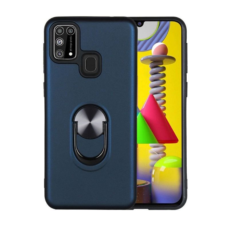 Etui do Samsung Galaxy M31 Biznes Matte Effect Ze Wsparciem Z Tyłu