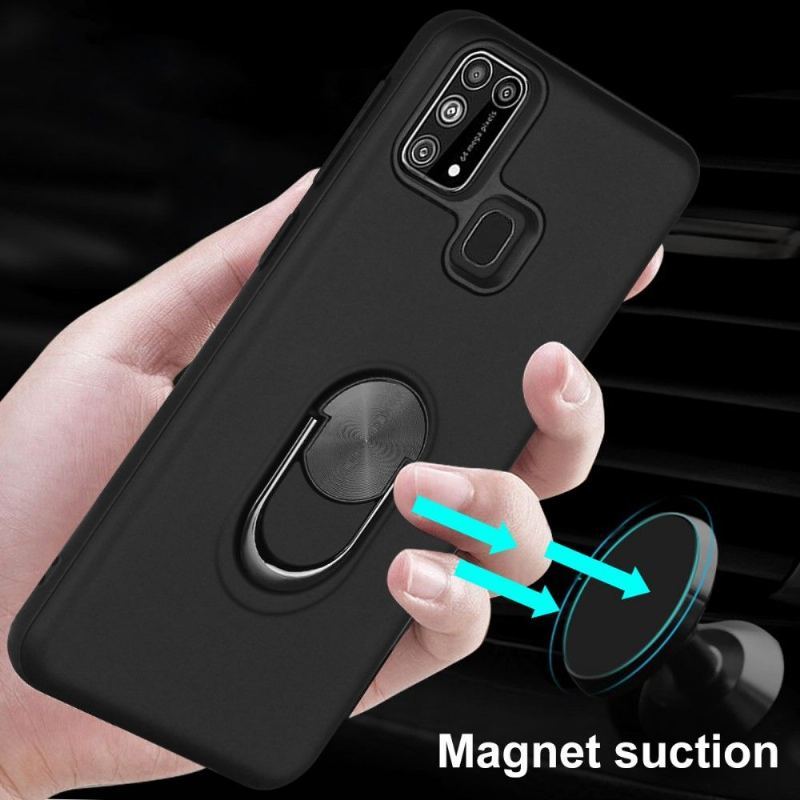 Etui do Samsung Galaxy M31 Biznes Matte Effect Ze Wsparciem Z Tyłu