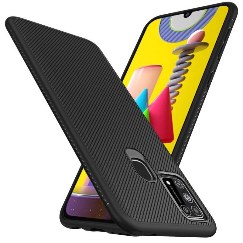 Etui do Samsung Galaxy M31 Żebrowany Efekt Elastyczny