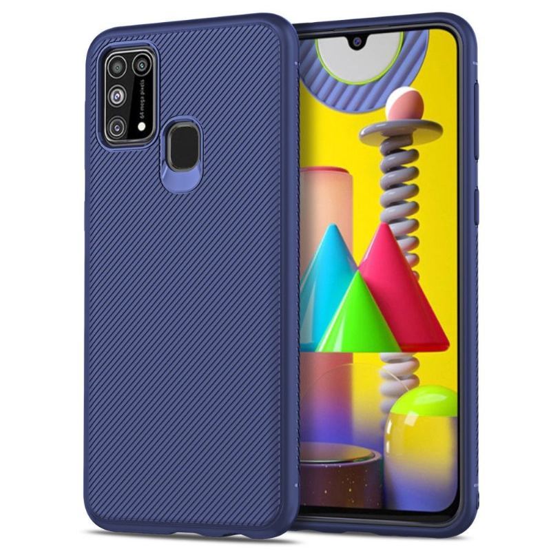 Etui do Samsung Galaxy M31 Żebrowany Efekt Elastyczny