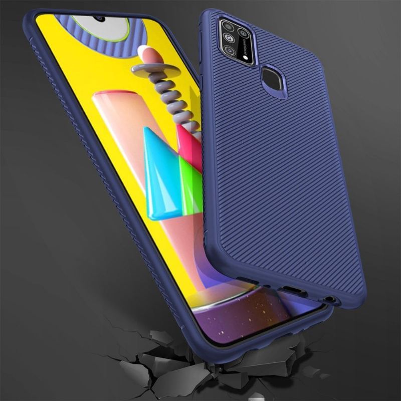 Etui do Samsung Galaxy M31 Żebrowany Efekt Elastyczny