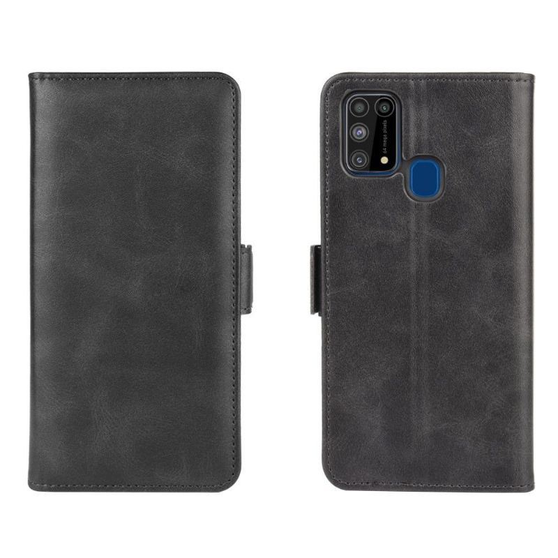 Etui Folio do Samsung Galaxy M31 Classic Matowy Pokrowiec Ze Sztucznej Skóry