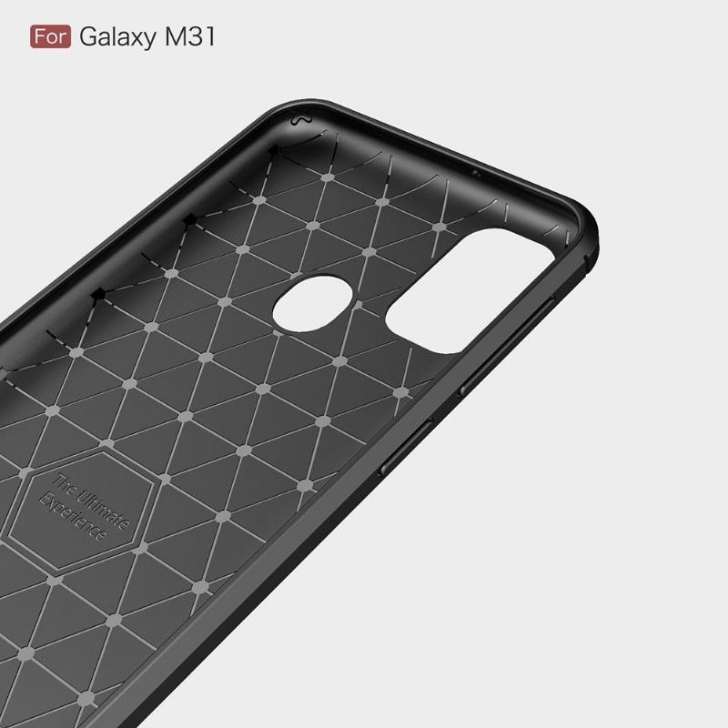 Futerały do Samsung Galaxy M31 Obrzeża Elastyczny Efekt Szczotkowany