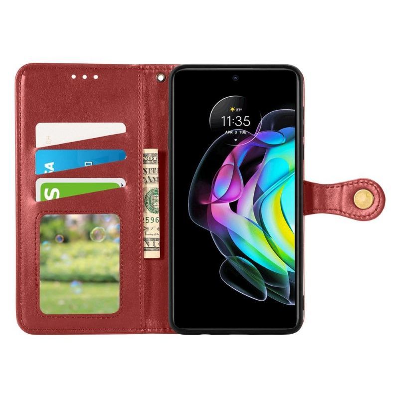 Etui Folio do Motorola Edge 20 Classic Indila Etui Na Karty Ze Sztucznej Skóry