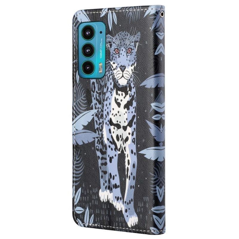 Etui Folio do Motorola Edge 20 Leopard