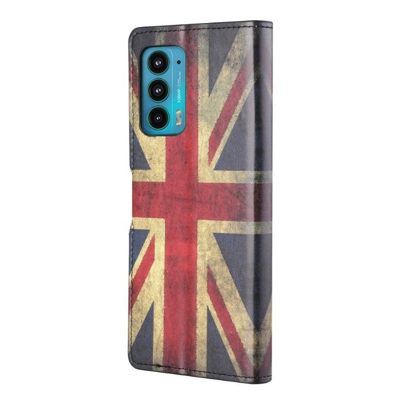 Etui Na Telefon Pokrowce do Motorola Edge 20 Biznes Vintage Flaga Brytyjska