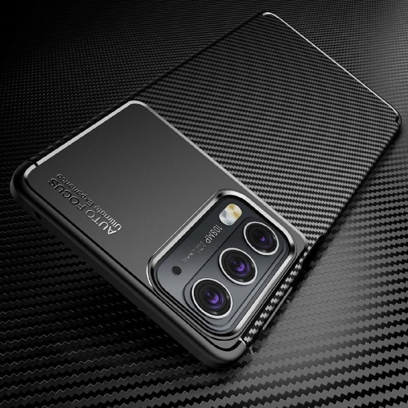 Futerały do Motorola Edge 20 Obrzeża Styl Włókna Węglowego