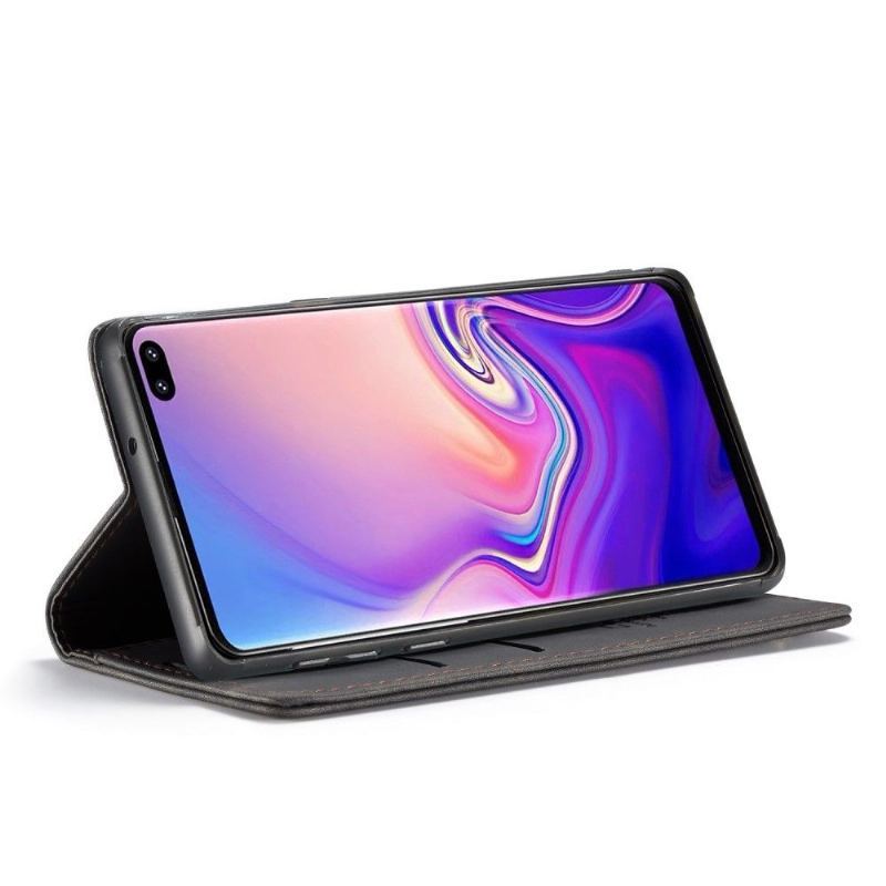 Case do Samsung Galaxy S10 Biznes Premium Imitacja Skóry