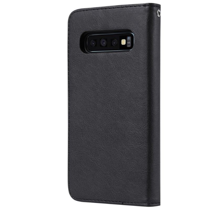 Etui Case do Samsung Galaxy S10 Magnetyczna Sztuczna Skóra