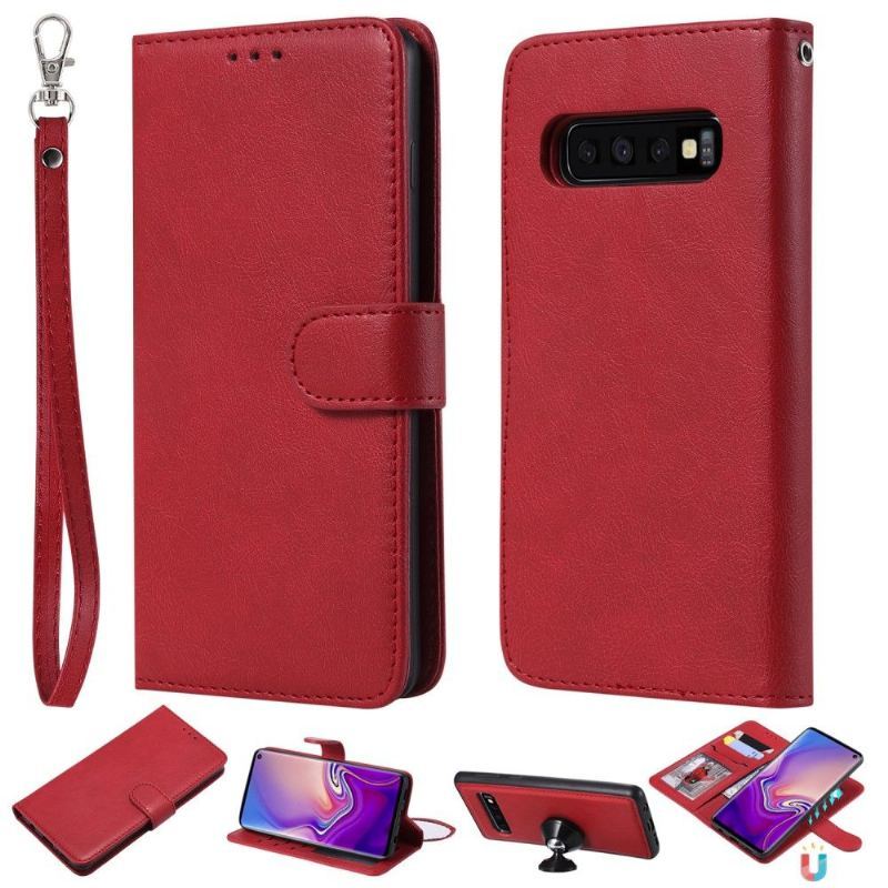 Etui Case do Samsung Galaxy S10 Magnetyczna Sztuczna Skóra