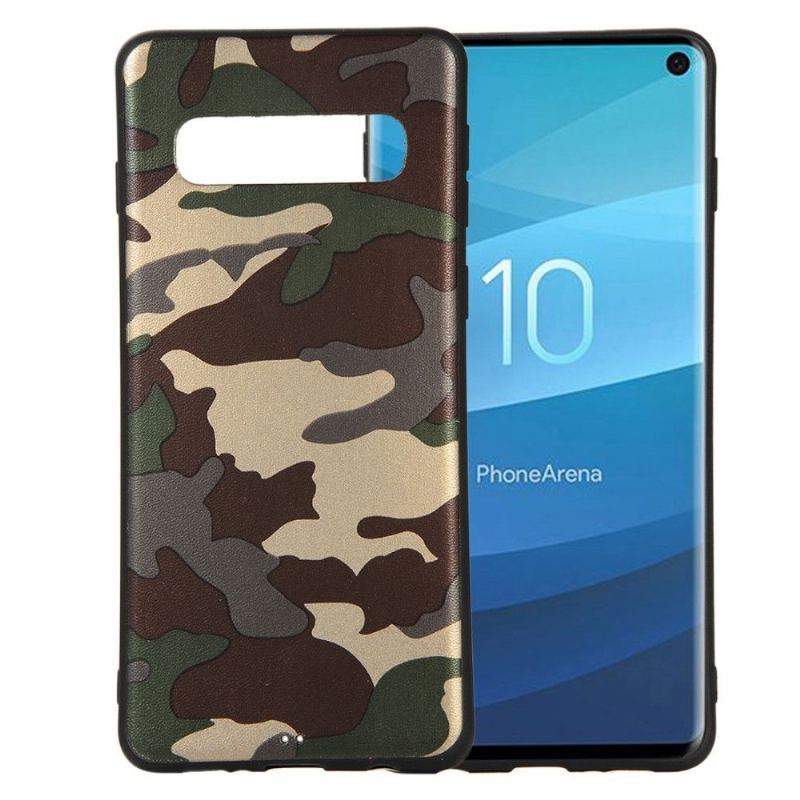 Etui do Samsung Galaxy S10 Wojskowy Żel Kamuflażowy