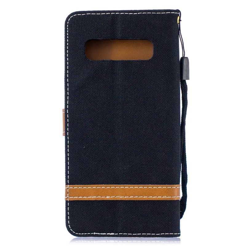 Etui Folio do Samsung Galaxy S10 Pokrowiec Z Tkaniny