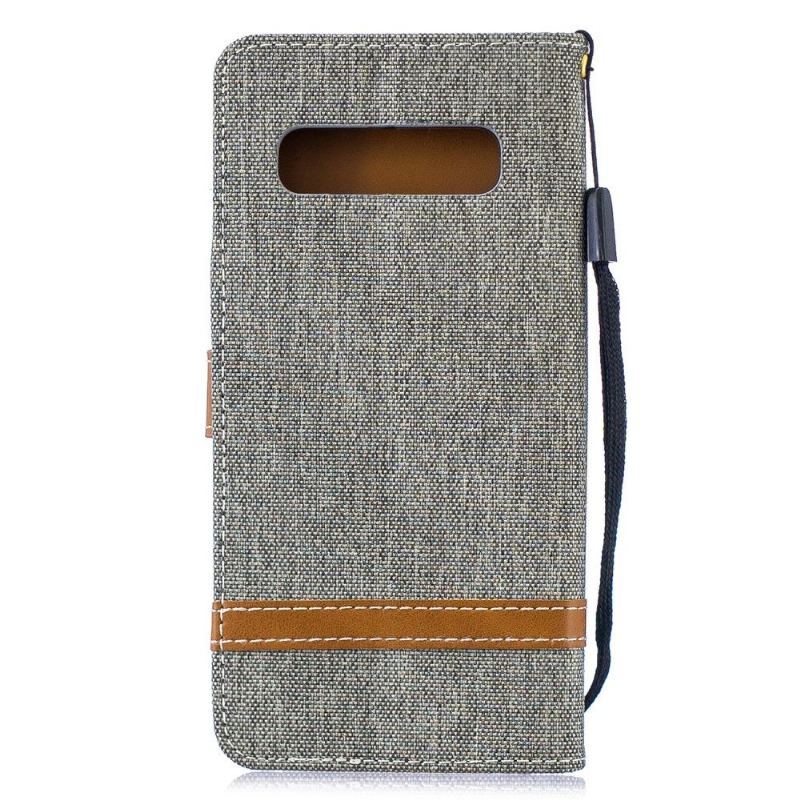 Etui Folio do Samsung Galaxy S10 Pokrowiec Z Tkaniny