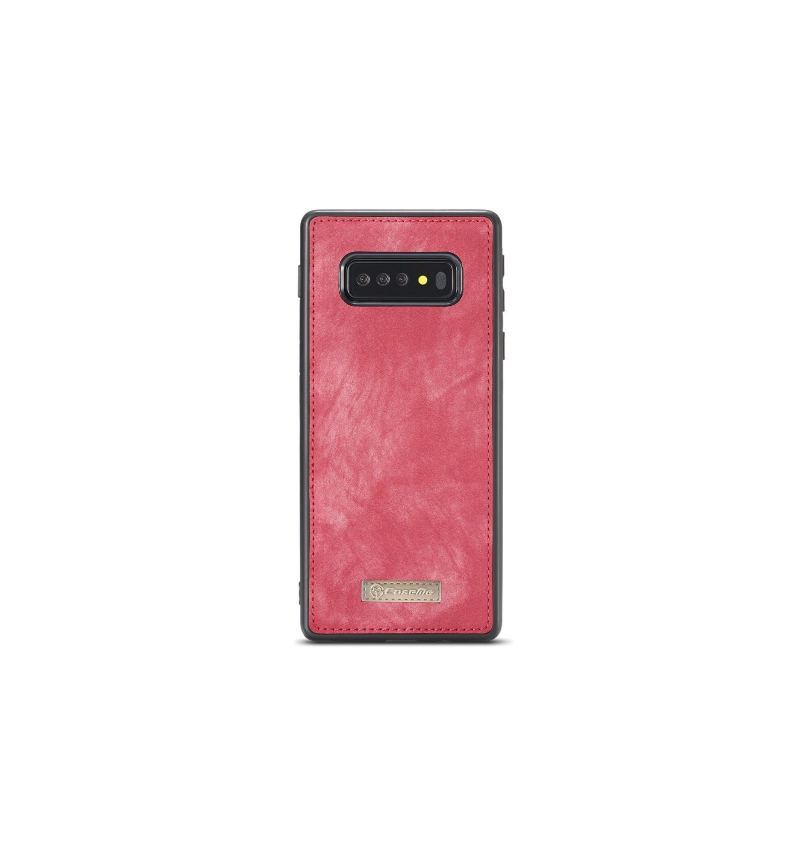 Futerały Etui do Samsung Galaxy S10 Obrzeża Portfel I Czerwona Sprawa