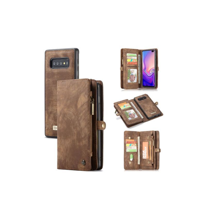 Futerały Etui do Samsung Galaxy S10 Portfel And Brown Case