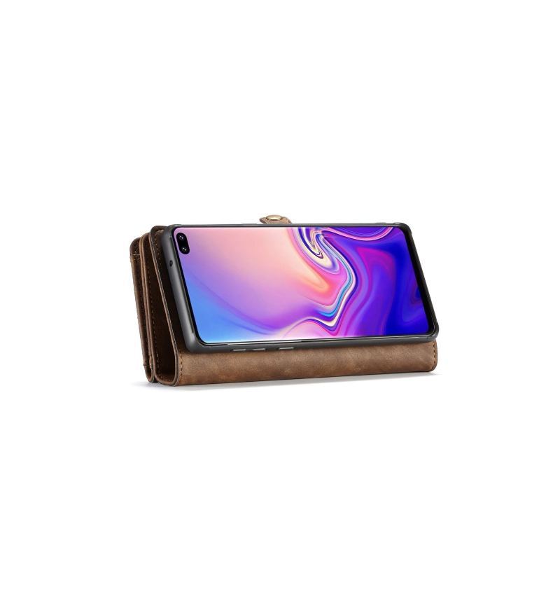 Futerały Etui do Samsung Galaxy S10 Portfel And Brown Case