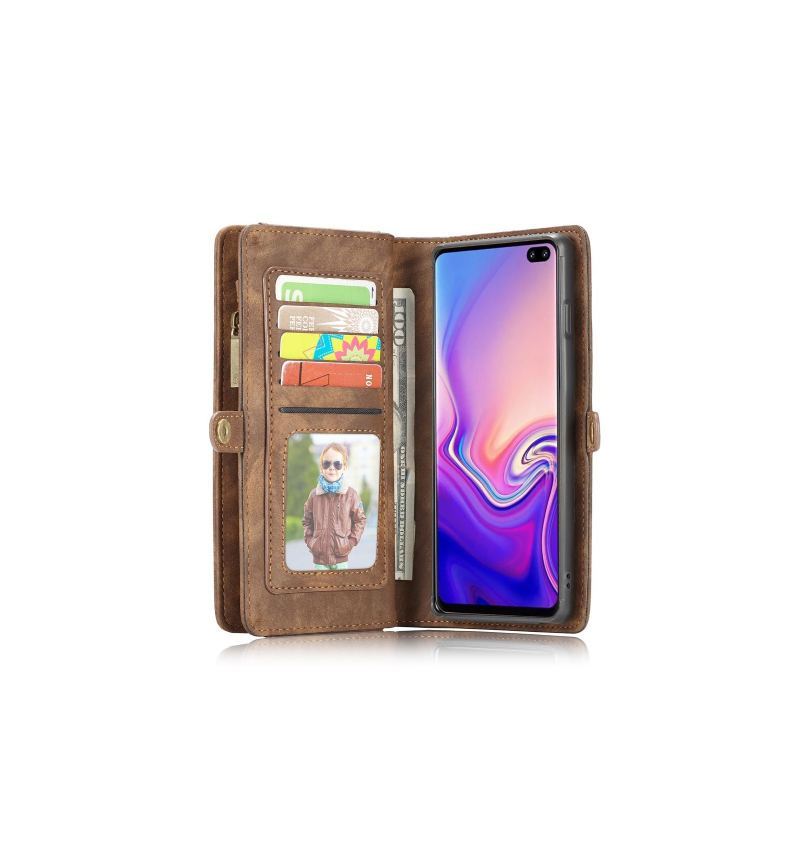 Futerały Etui do Samsung Galaxy S10 Portfel And Brown Case