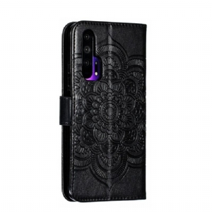 Case do Honor 20 Pro Etui Folio Folio Mandala Ze Smyczą